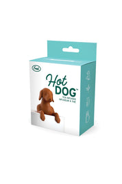 Product shot of the Hot Dog Tea Infuser - Dog in colour Dog, from the front