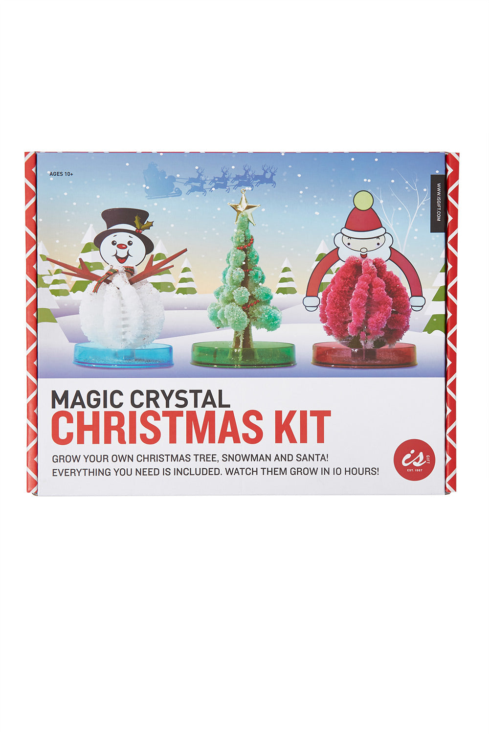 Product shot of the Magic Crystal Christmas Kit in colour White (White), from the front