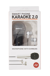 Product shot of the 2.0 Smart Phone Karaoke in colour Black (Black), from the front