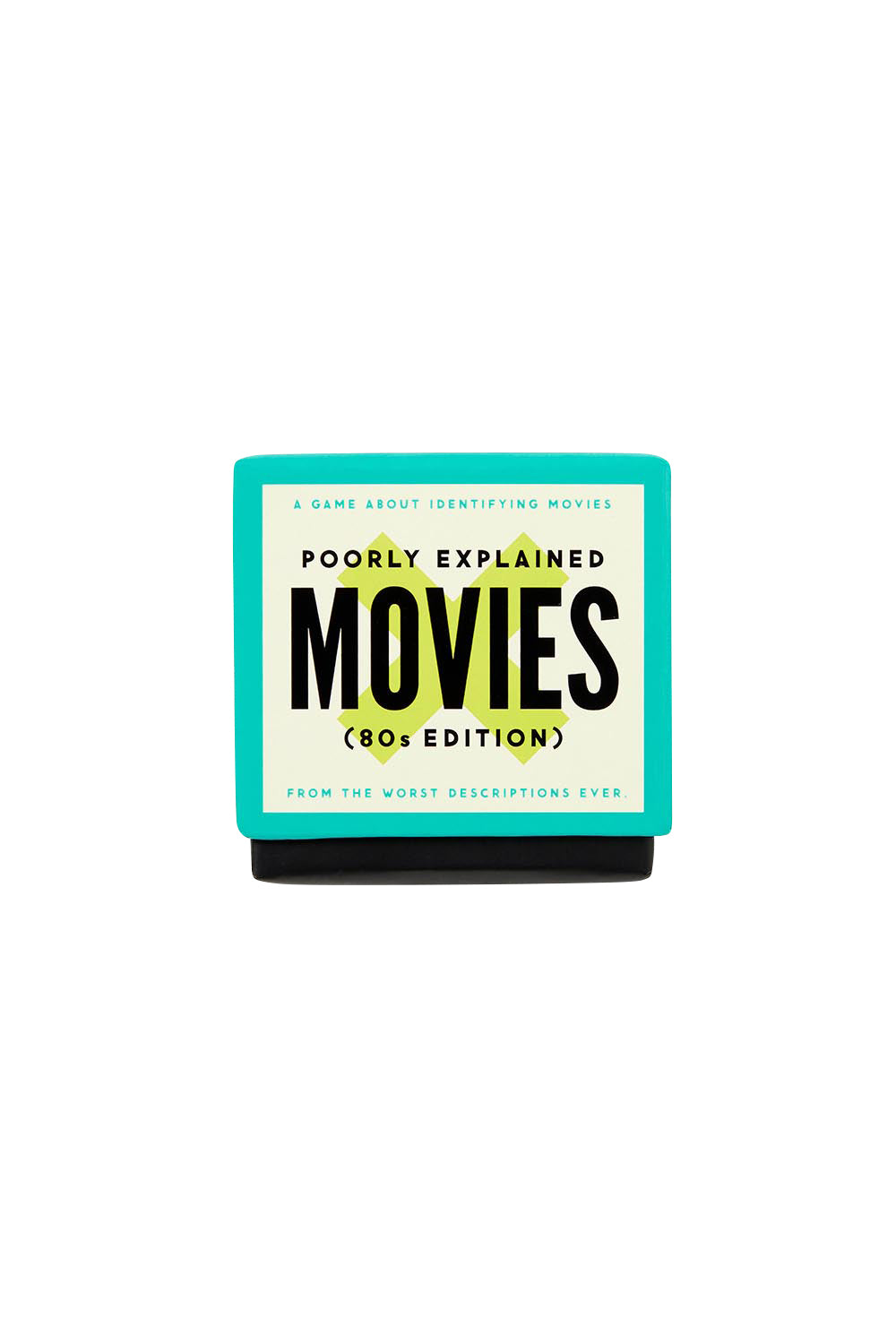 Product shot of the Poorly Explained Movies 80s Edition - 80smovie in colour 80smovie, from the front
