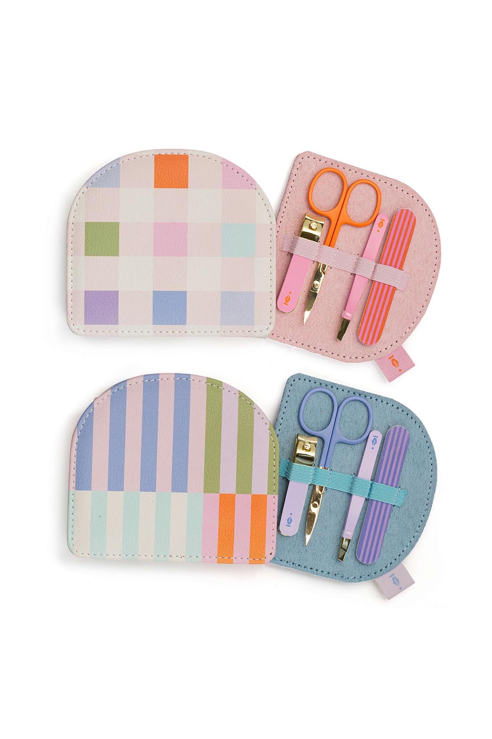 Product shot of the Travel Manicure Set - Squareprint in colour Squareprint, showing detail