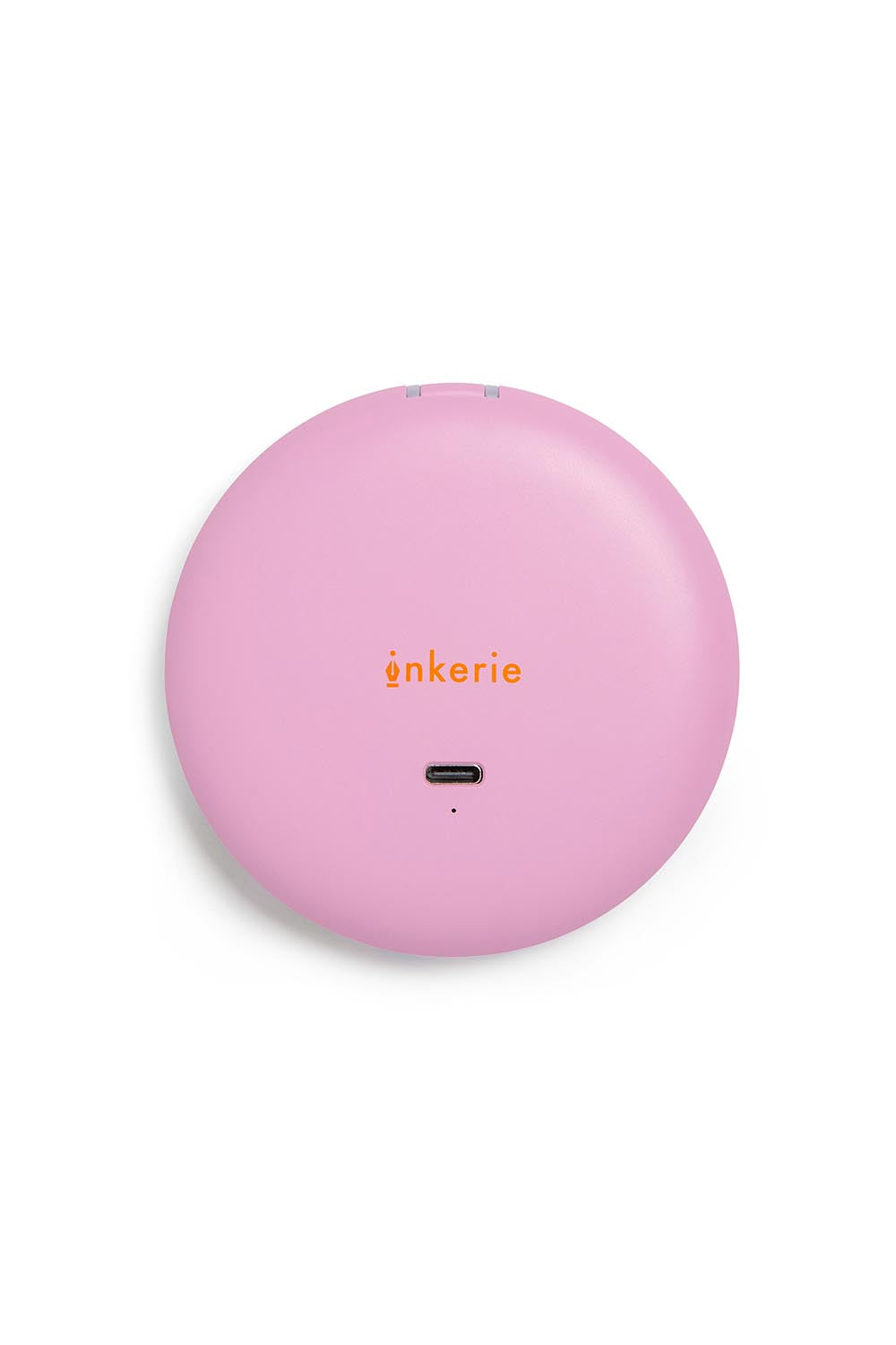 Product shot of the LED Rechargable Pocket Mirror - Lineprint in colour Lineprint, showing detail