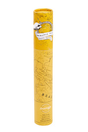 Product shot of the Luckies Scratch Map Travel Edition in colour Gold (Metallics), from the front