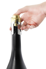 Product shot of the Pump It Up Champagne Stopper in colour Champstop (Metallics), detail