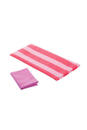 Product shot of the Fly With Me Snap Shut Glasses Case & Cloth - Pink in colour Pink, from the front