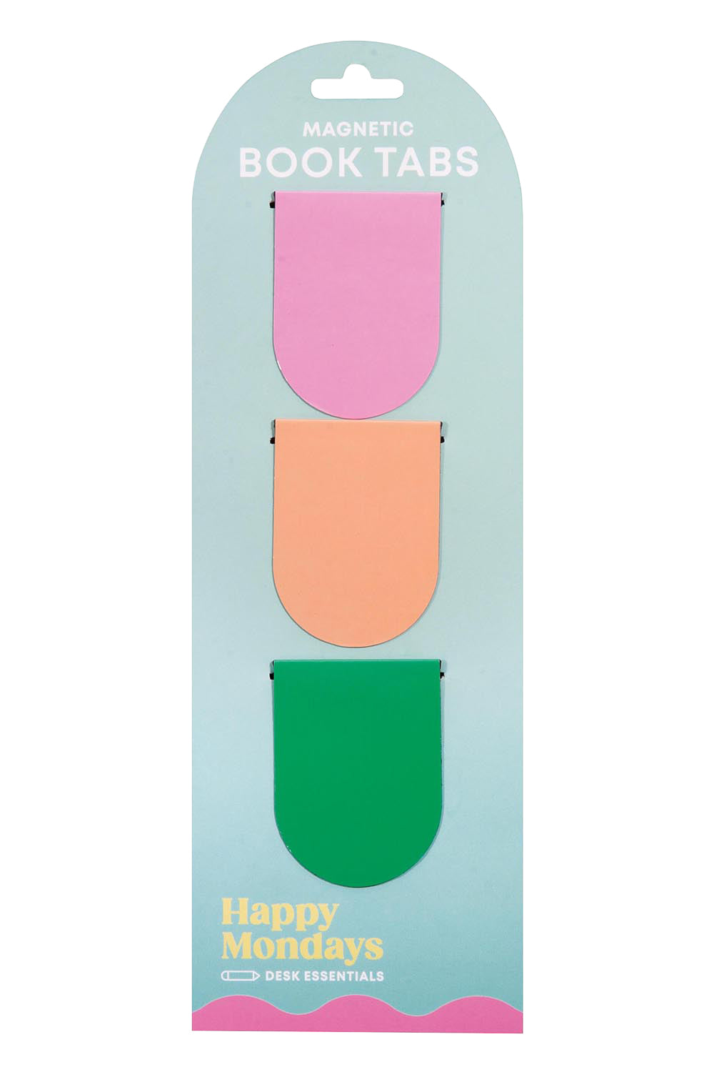 Product shot of the Happy Mondays Magnetic Bookmarks - Multi in colour Multi, from the front
