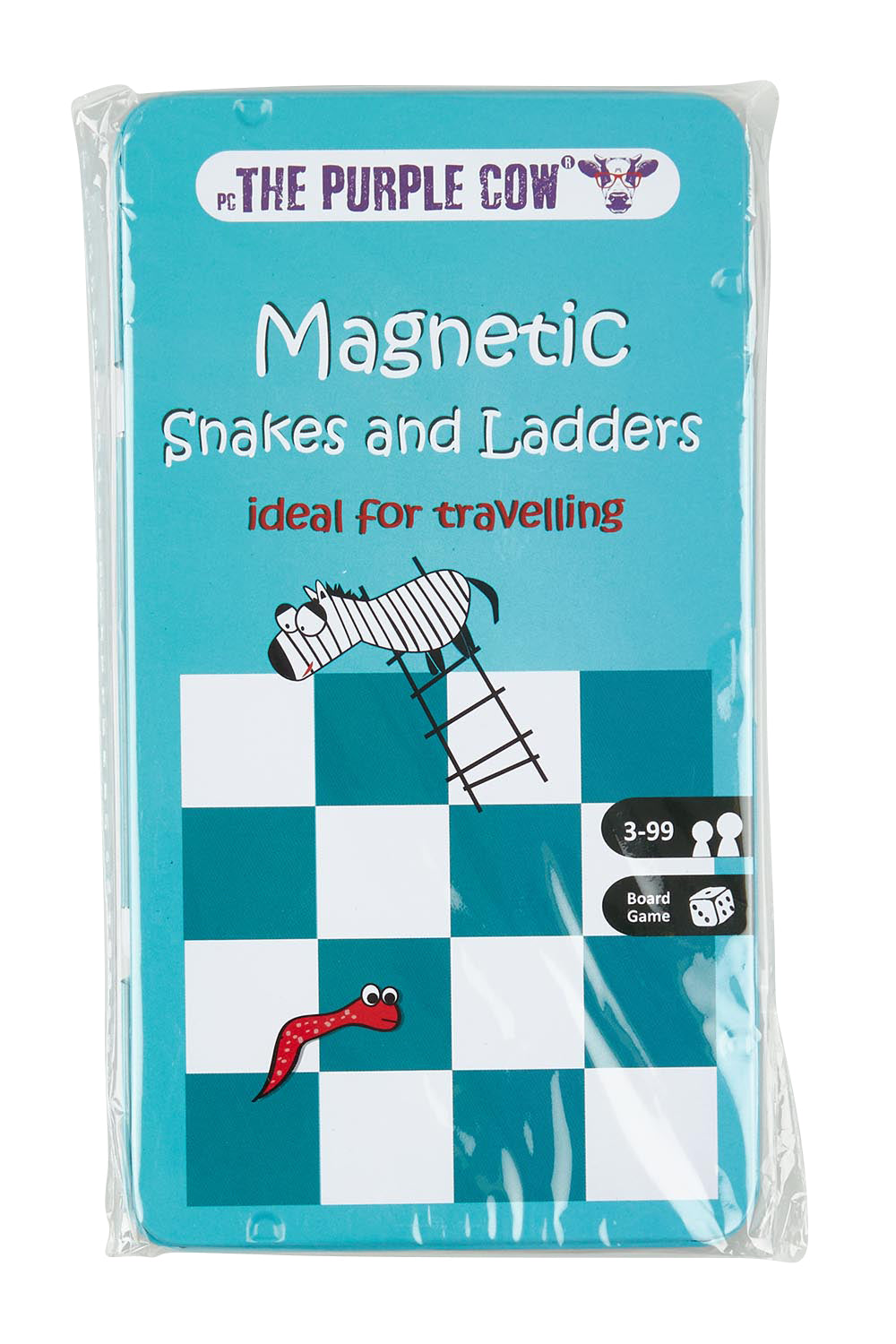 Product shot of the Magnetic Snakes & Ladders in colour Blue (Blue), from the front