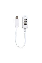 Product shot of the Usb Handy Hub in colour White (White), detail