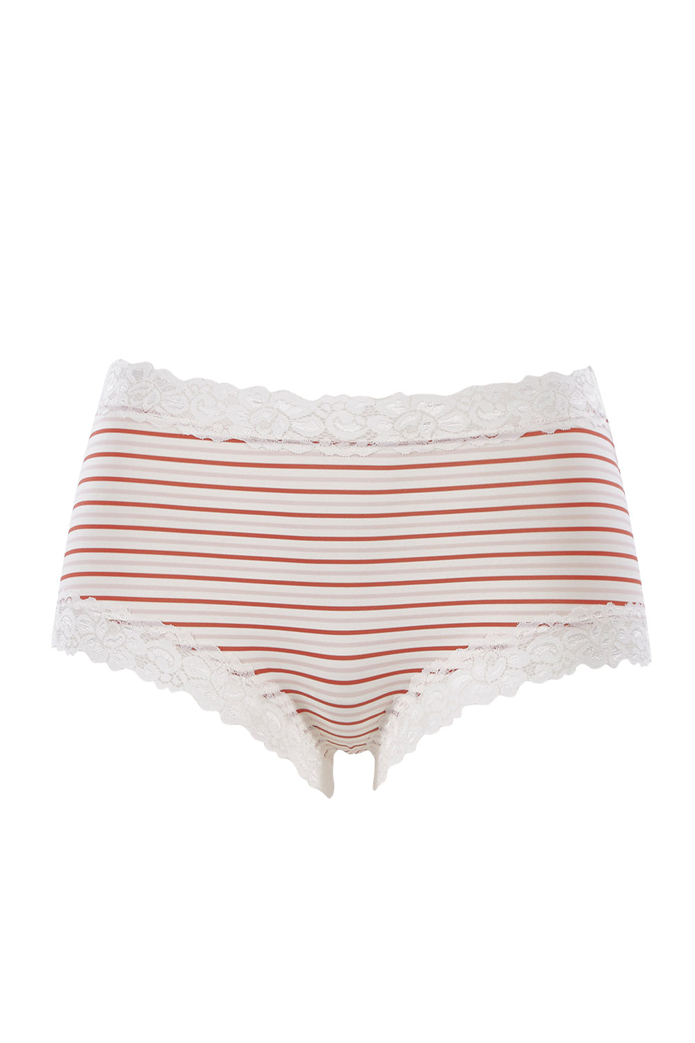 Product shot of the Parisienne Boyleg in colour Playflpais (Pink), from the front