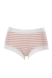 Product shot of the Parisienne Boyleg in colour Playflpais (Pink), from the front