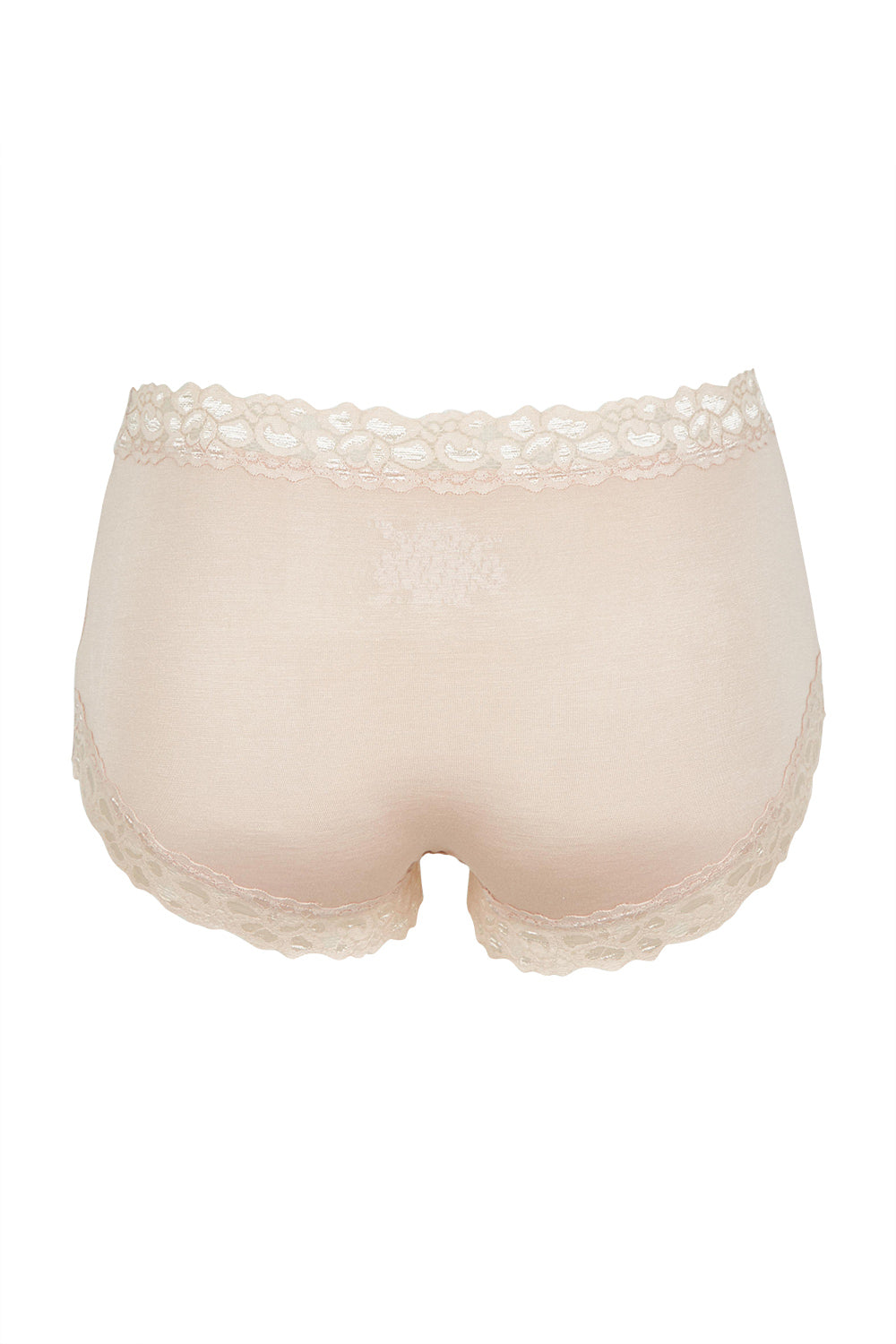 Product shot of the Parisienne Bamboo Full Brief in colour Dusk, from the back