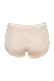 Product shot of the Parisienne Bamboo Full Brief in colour Dusk, from the back