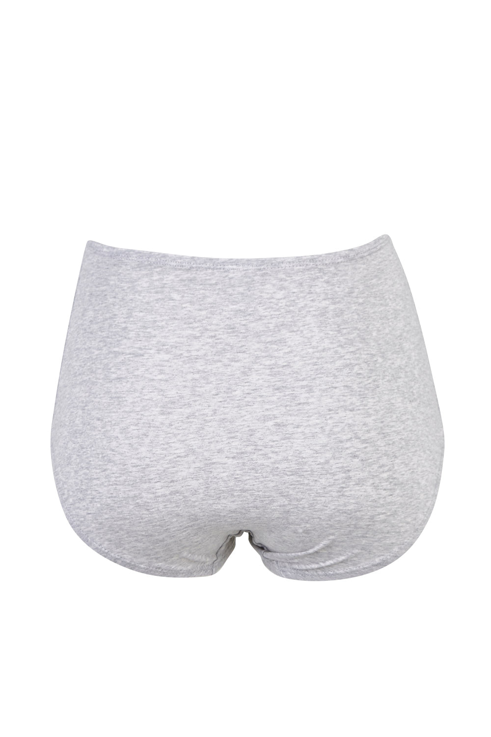 Product shot of the Body Cotton Full Brief in colour Overcast (Grey), from the back