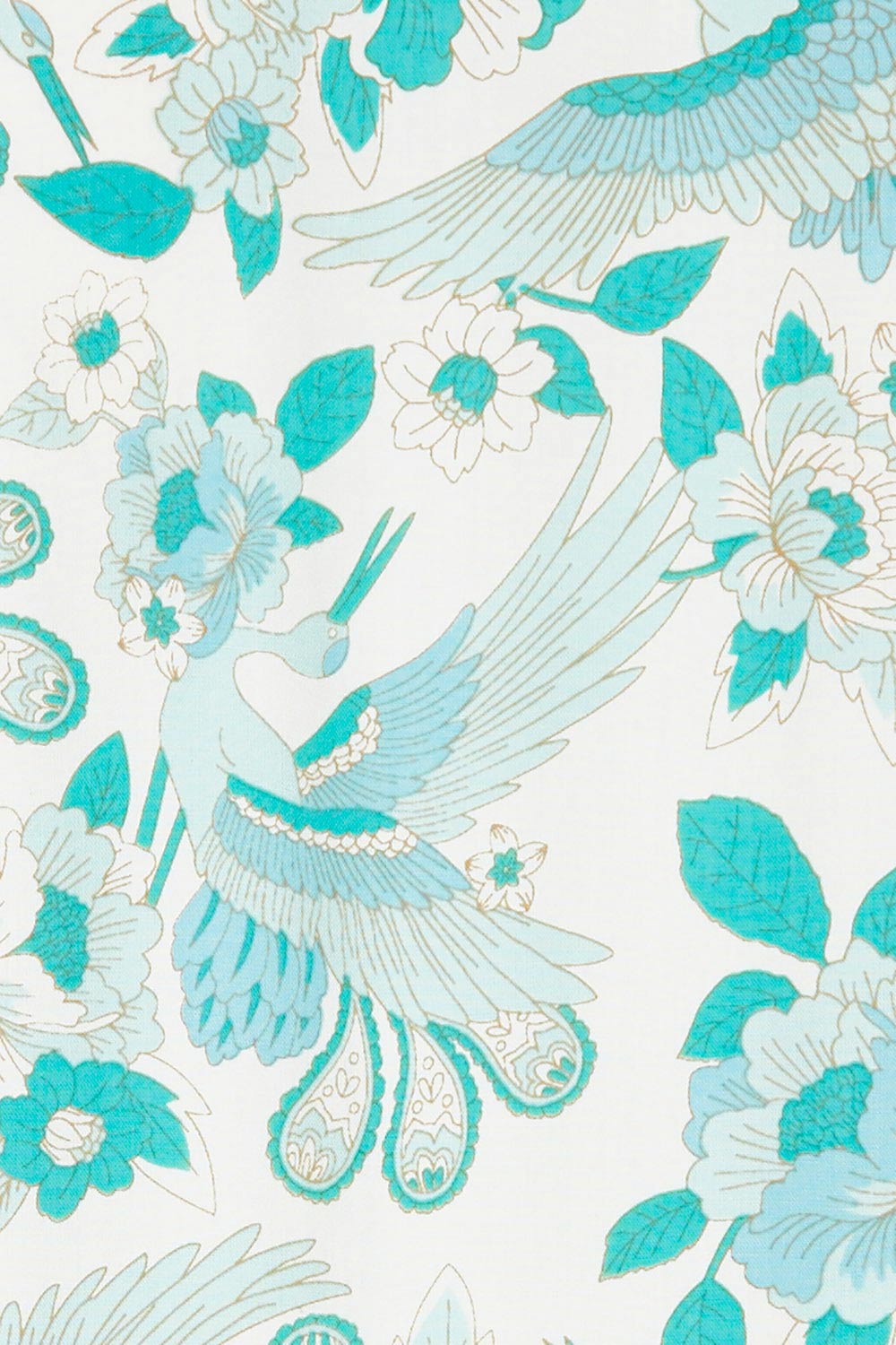 Product shot of the Emma Dress in colour Greencombo (Green), detail
