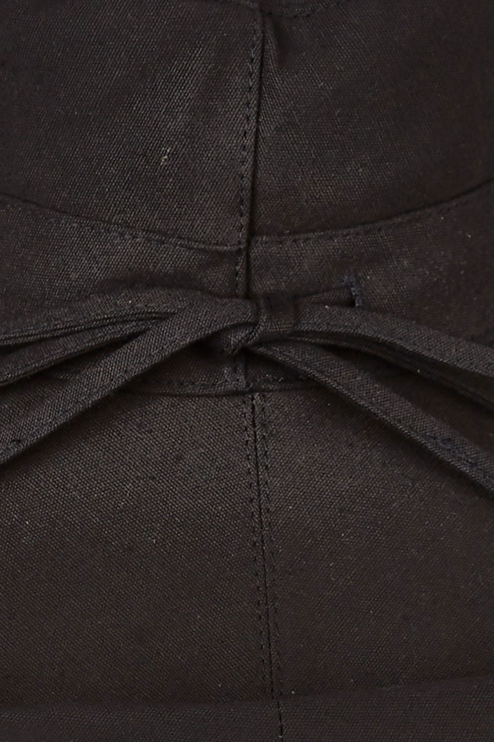 Product shot of the Ladies Upturn Noosa Hat in colour Black (Black), detail