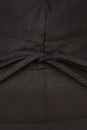 Product shot of the Ladies Upturn Noosa Hat in colour Black (Black), detail