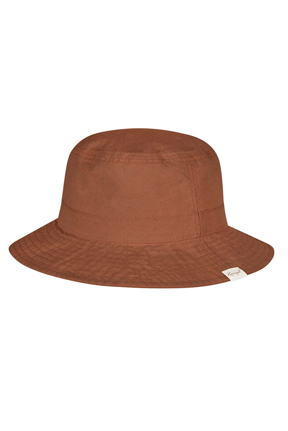 Product shot of the Tullamore Cotton Bucket Hat in colour Tan, from the front