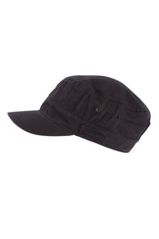 Product shot of the Marley Mao Cap in colour Black (Black), from the front