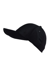 Product shot of the Runaway Cap - Black in colour Black, from the front