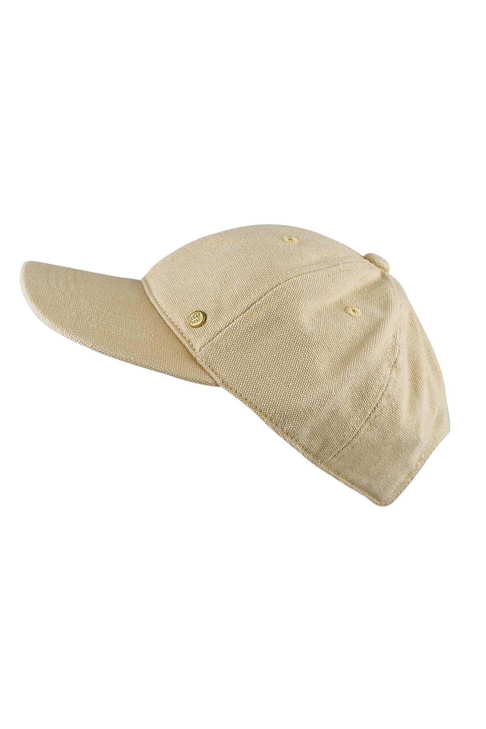 Product shot of the Fingal Cotton Cap - Sand in colour Sand, from the front