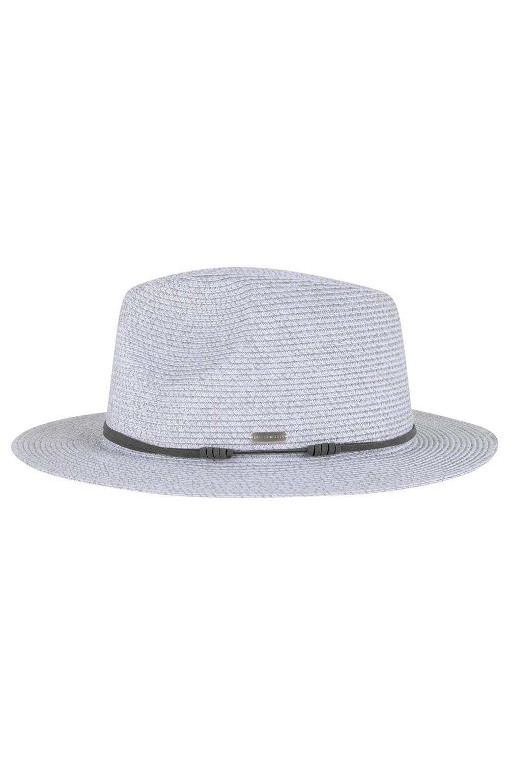 Product shot of the Canwell Packable Safari Hat in colour Denim (Blue), detail