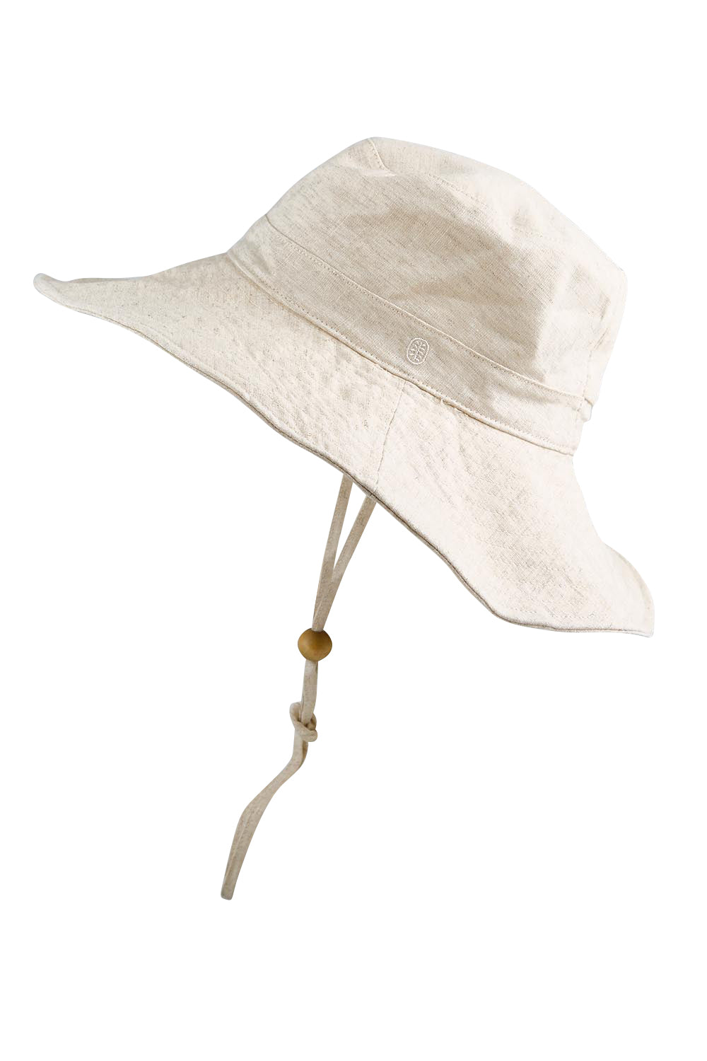 Product shot of the Esperance Shores Packable Hat - Natural in colour Natural, from the front
