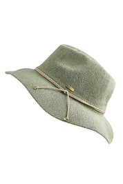 Product shot of the Sadie Safari Hat - Sage in colour Sage, from the front