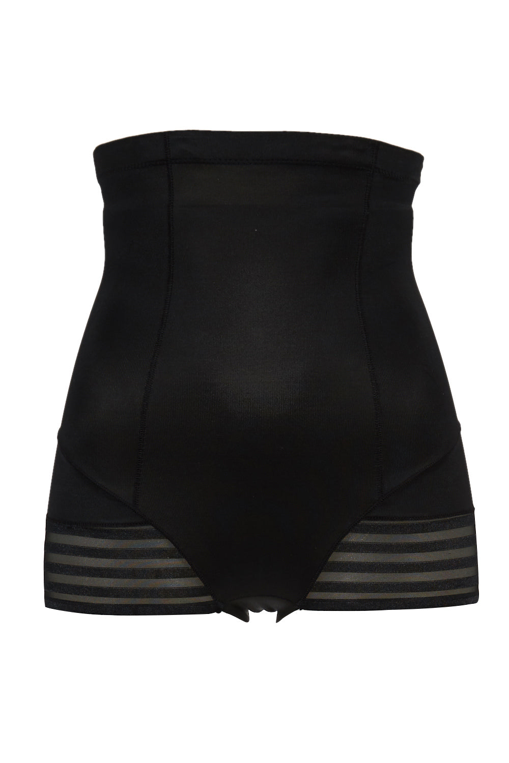 Product shot of the High Waist Shaping Brief in colour Black (Black), from the front