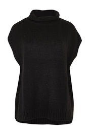 Product shot of the Lofty Tunic in colour Black (Black), from the front