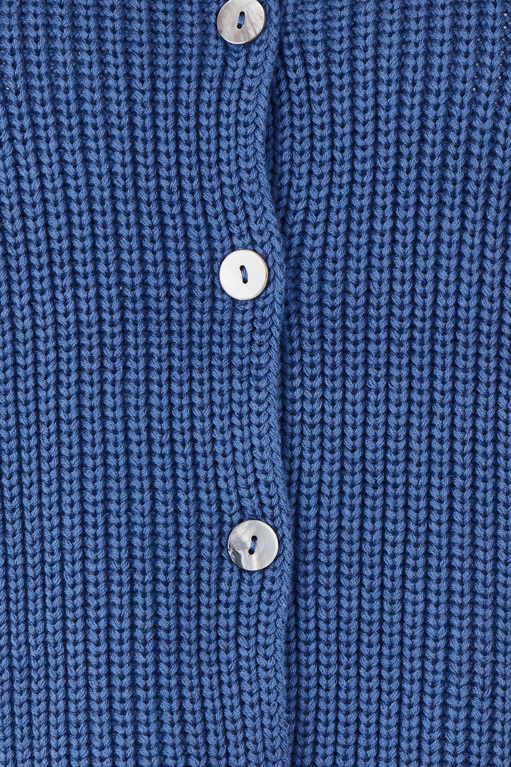 Ribbed Cotton Vest – Bluebell
