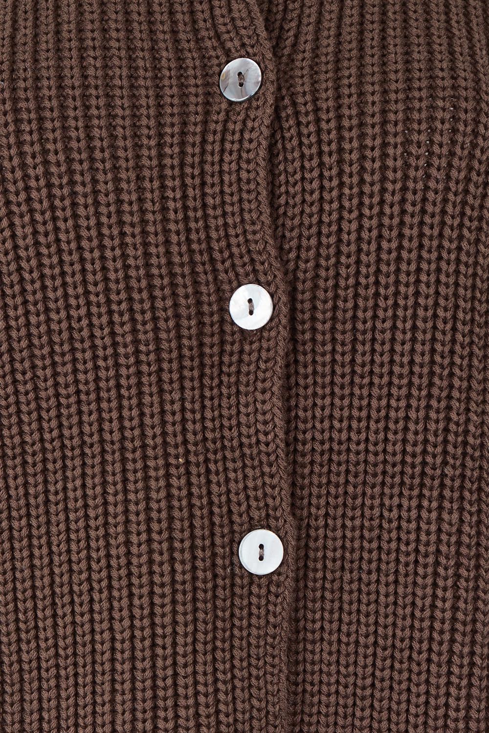 Ribbed Cotton Vest – Dkbrown