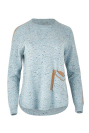 Pocket Detail Wool Blend Jumper – Sky