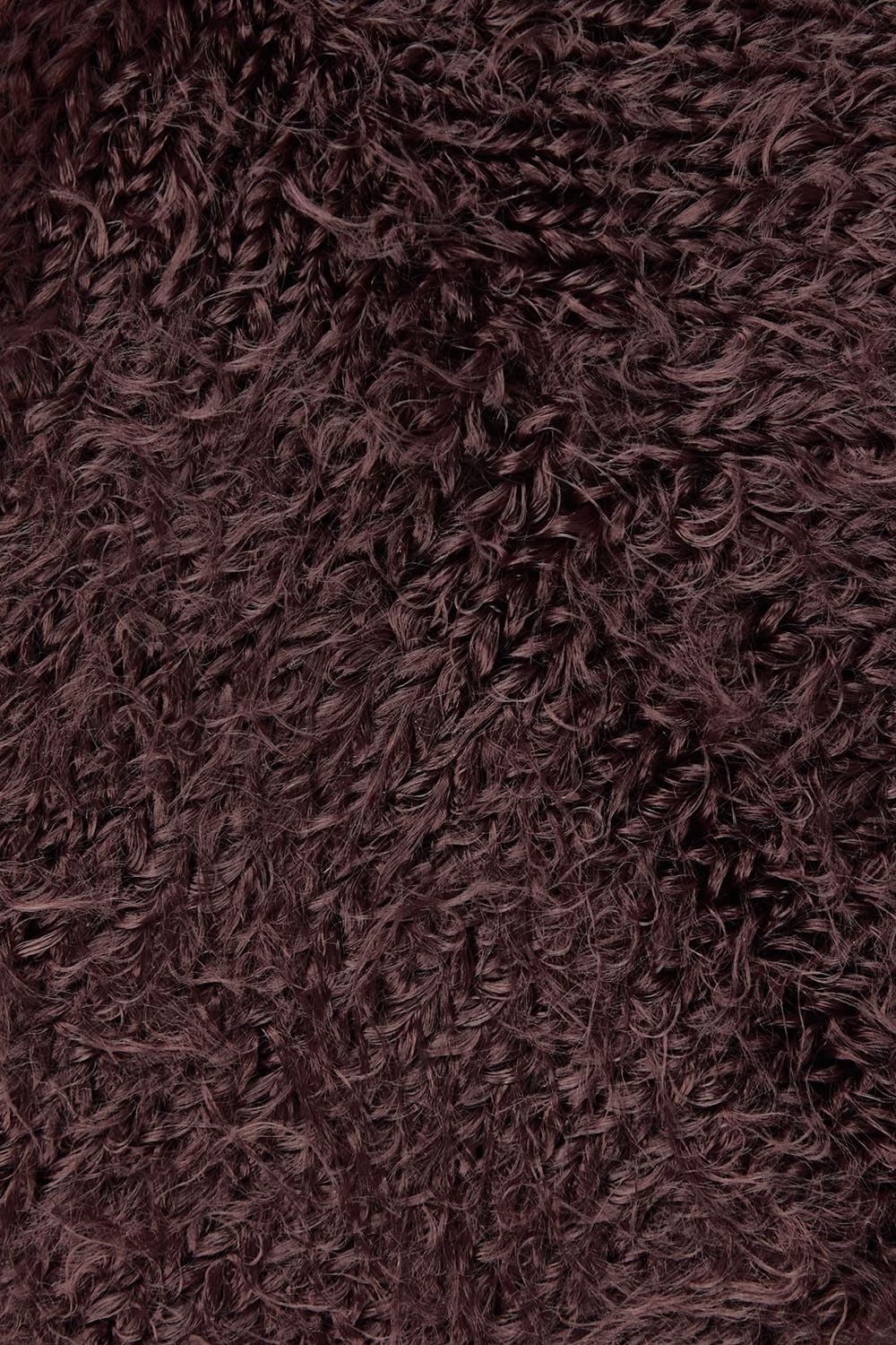 Furry Plush Sock - Chocolate