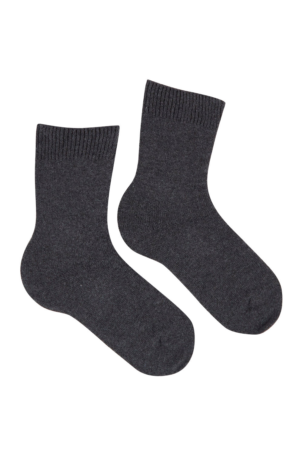 Product shot of the Pina Crew Sock in colour Greymarle (Grey), from the front