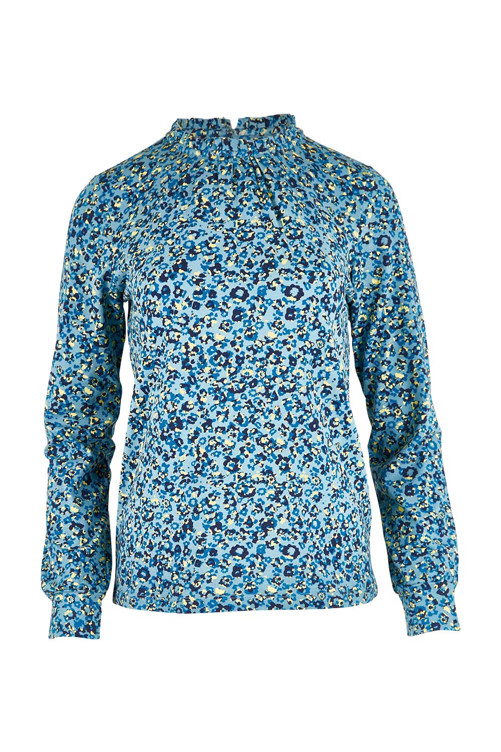 Product shot of the Bracelands Top in colour Teal (Green), from the front