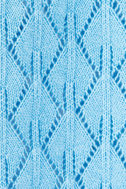 Product shot of the Eclipse Cardi in colour Skyblue (Blue), detail