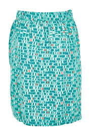 Preloved Everyday Linen Skirt - Darkteal