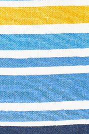 Product shot of the Buttercup Top in colour Bluestripe (Blue), detail
