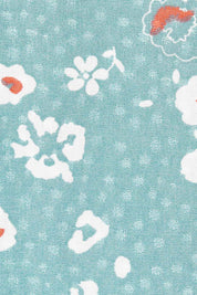 Product shot of the Seascape Dress in colour Seafoam (Blue), detail