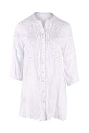 Product shot of the Ariana Shirt in colour White (White), from the front