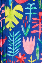 Product shot of the Ashton Maxi Dress in colour Navy (Blue), detail