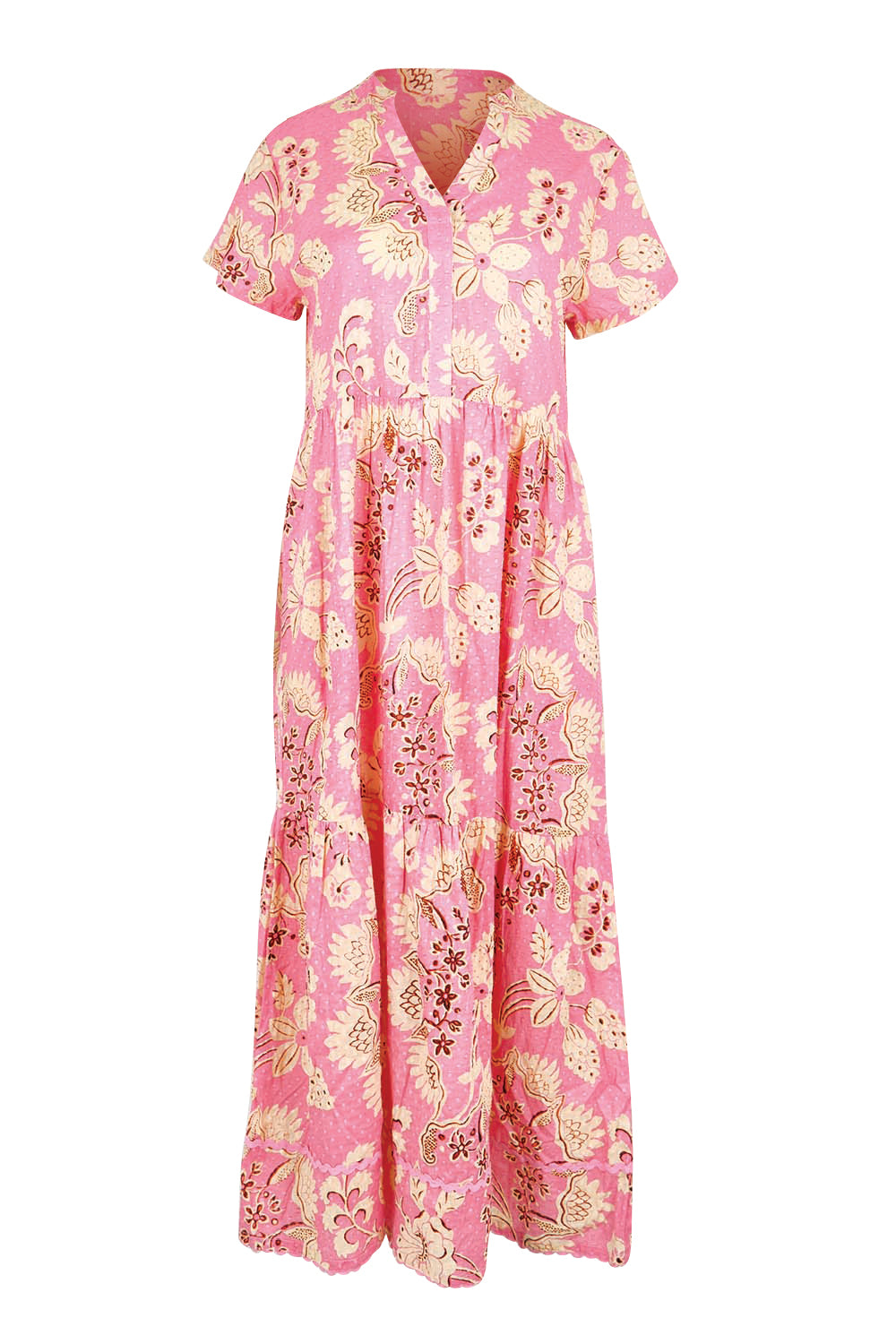 Product shot of the Astrid Midi Dress – Dustypink in colour Dustypink, from the front