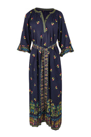 Product shot of the Emma Midi Dress – Ebony in colour Ebony, from the front