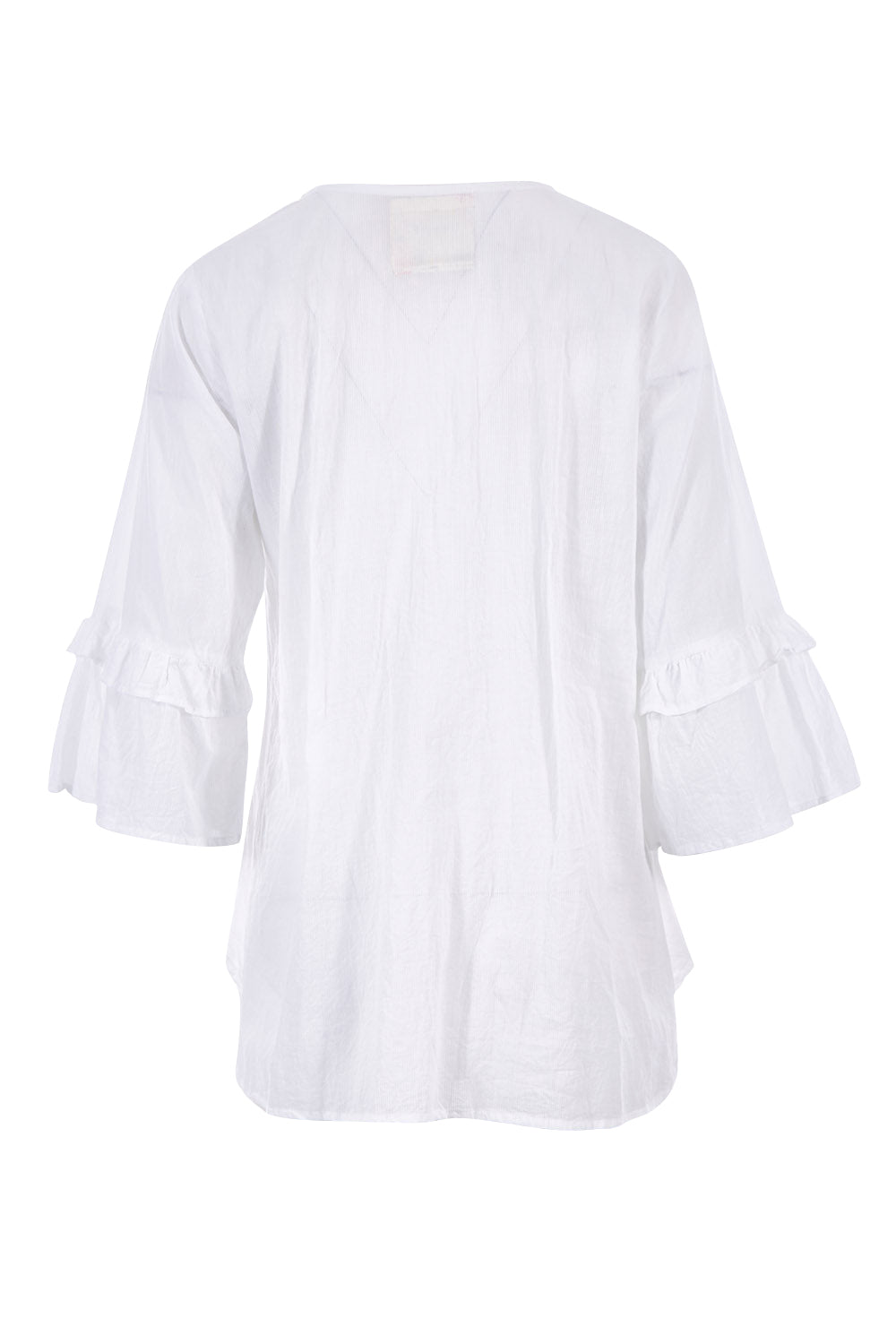 Product shot of the Freya Shirt in colour White (White), from the back