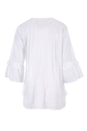 Product shot of the Freya Shirt in colour White (White), from the back