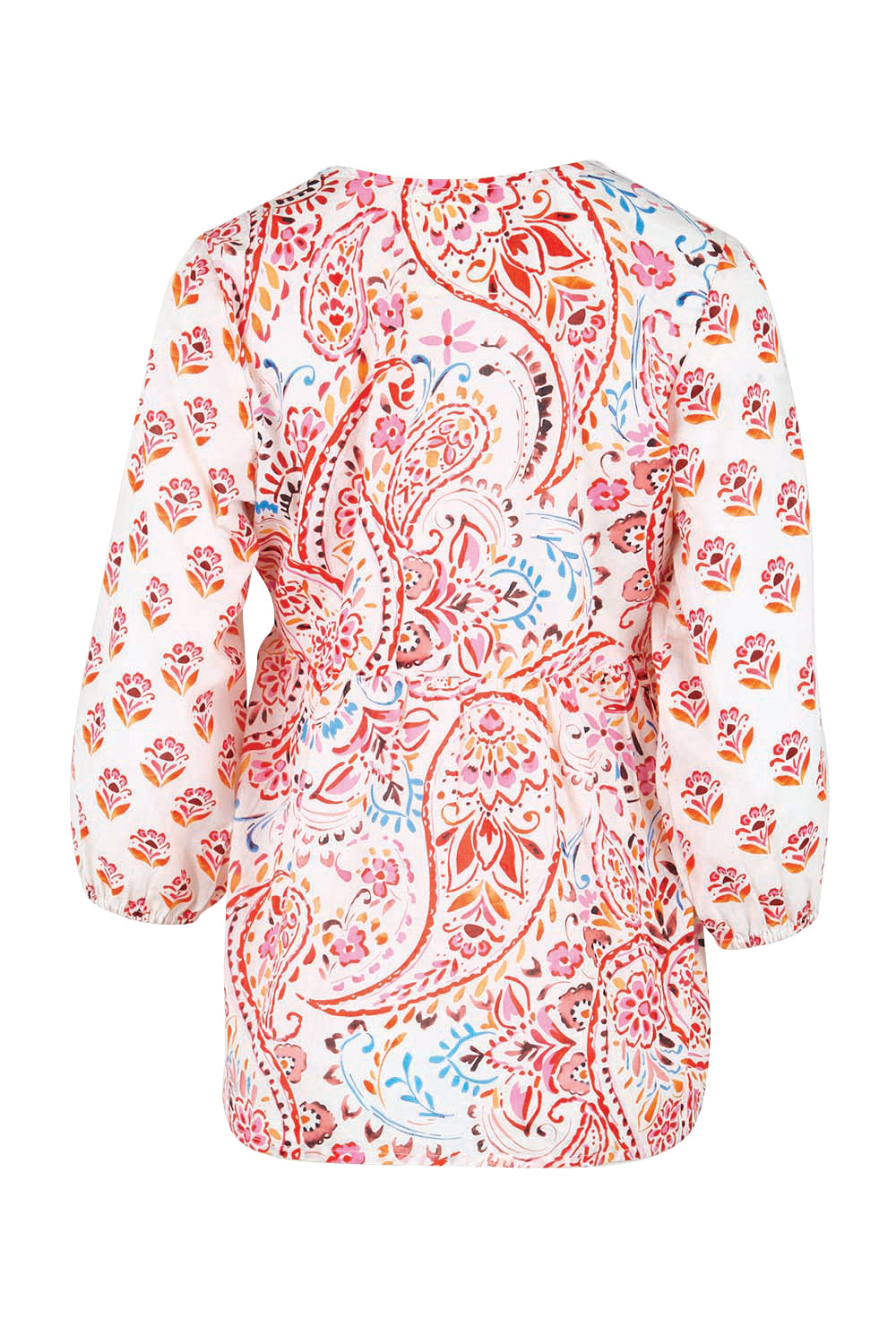 Product shot of the Kamila Top – White in colour White, from the back