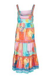 Product shot of the Luna Cotton Sundress in colour Candy, from the back