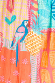Product shot of the Luna Cotton Sundress in colour Candy, detail