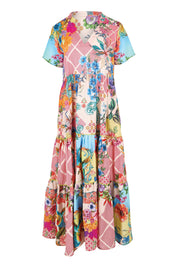 Product shot of the Willow Midi Dress – Print in colour Print, from the front