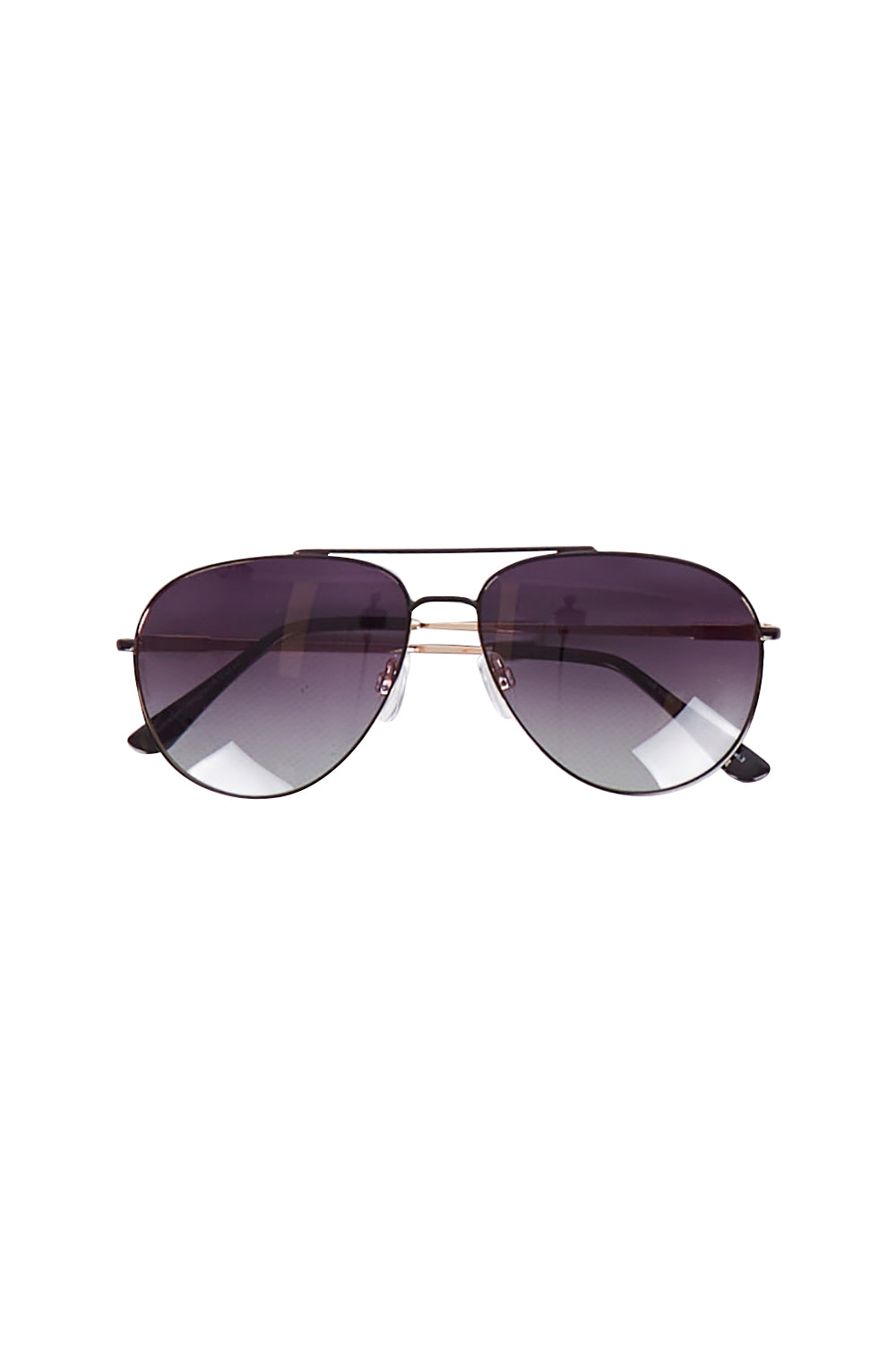 Product shot of the Mara Sunglasses in colour Black (Black), from the front
